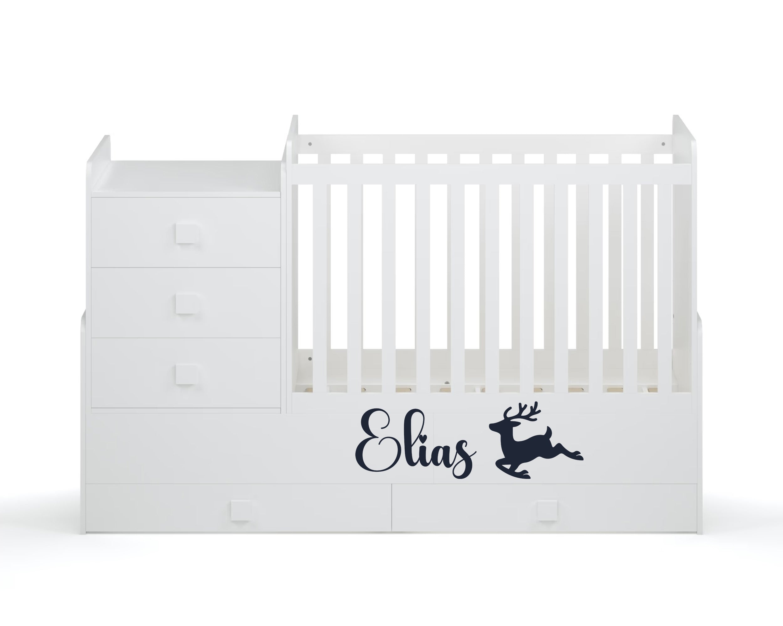 Personalisiertes Namensschild Kinderzimmer mit Tiermotiv – Name Aufkleber für Baby- & Kinderzimmer