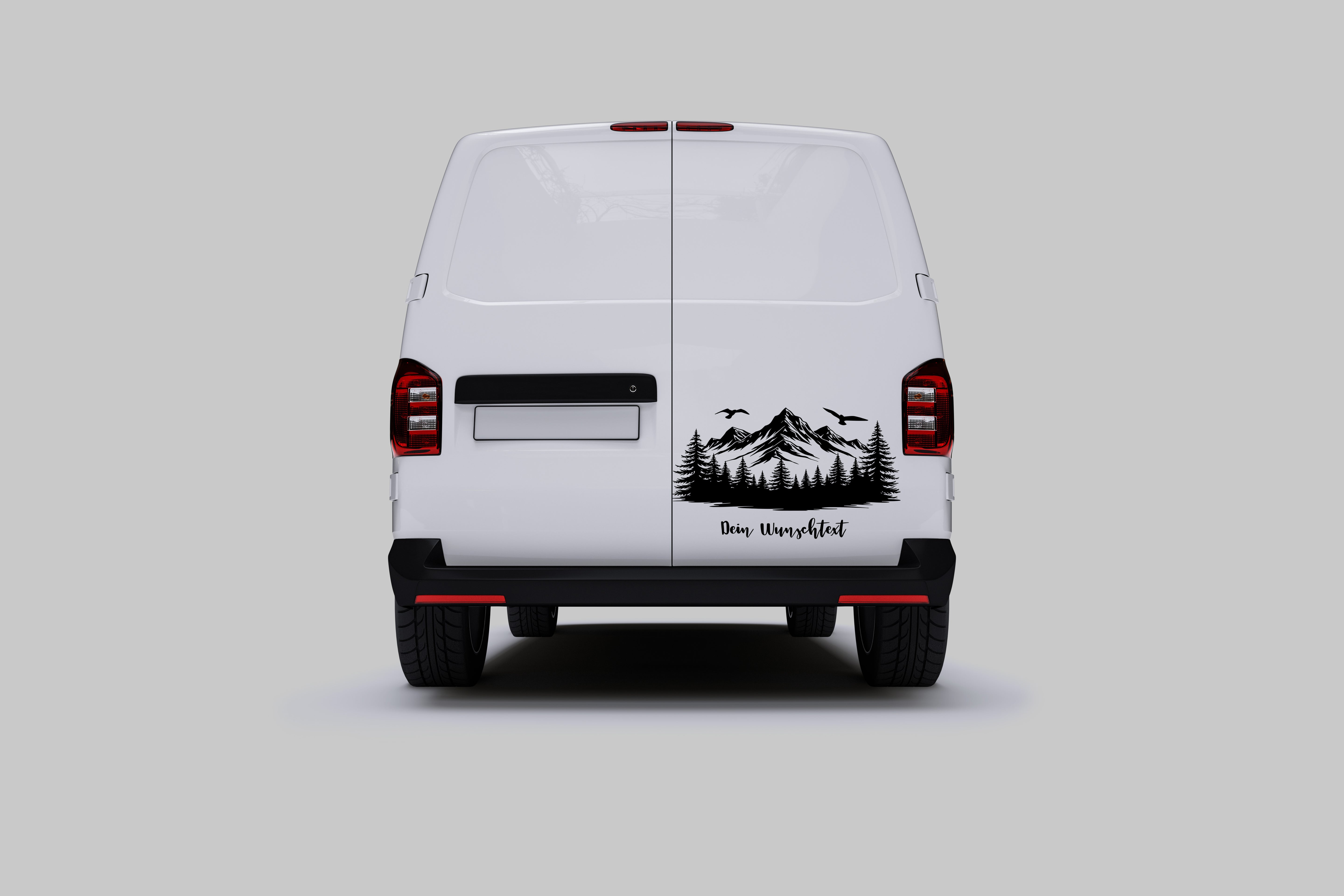 Berg & Wald Autoaufkleber – Personalisiert mit Wunschtext | Camper, Van & Wohnmobil Sticker