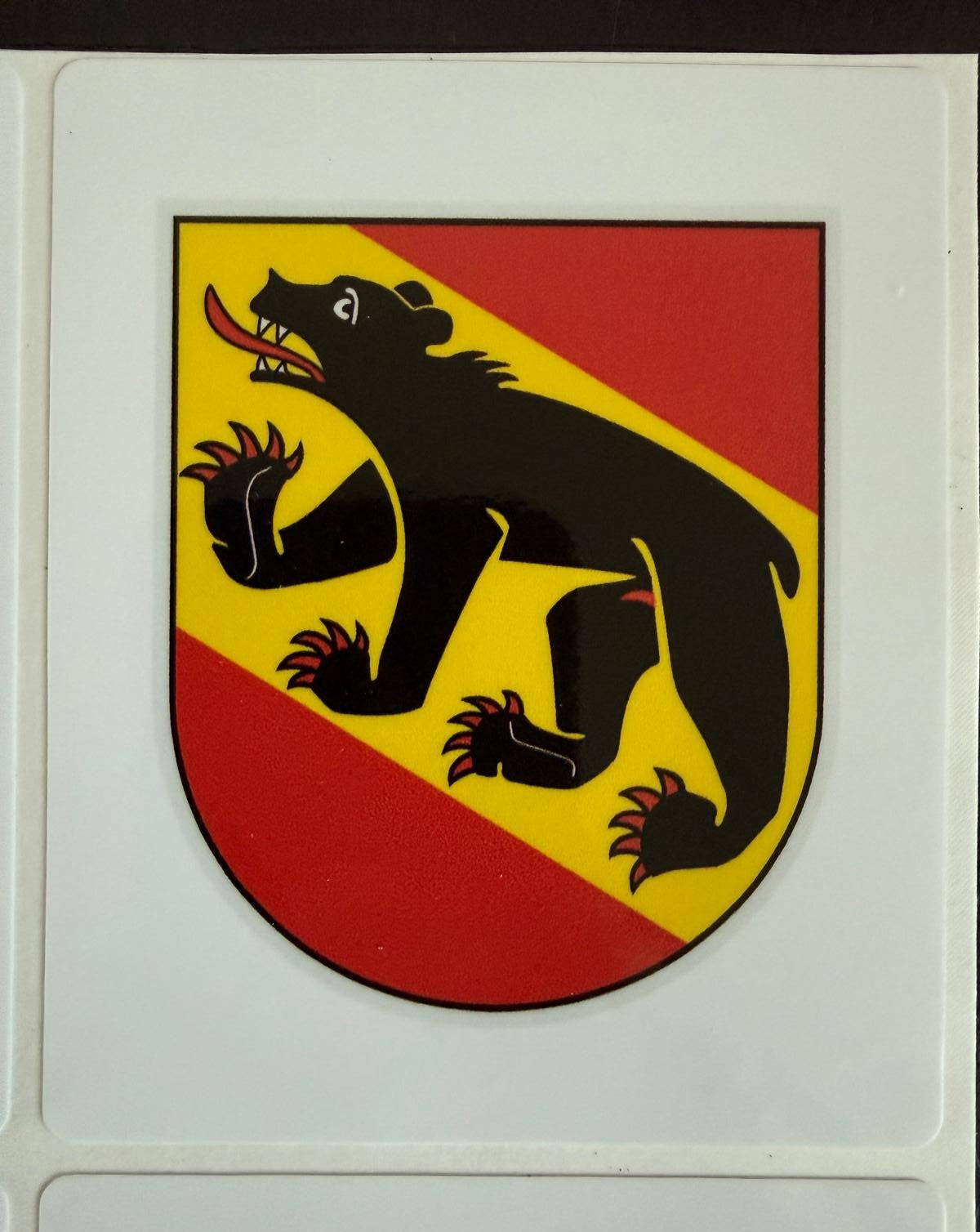 Bern Wappen Aufkleber – 4er Set | Outdoor Vinyl laminiert 85×100 mm