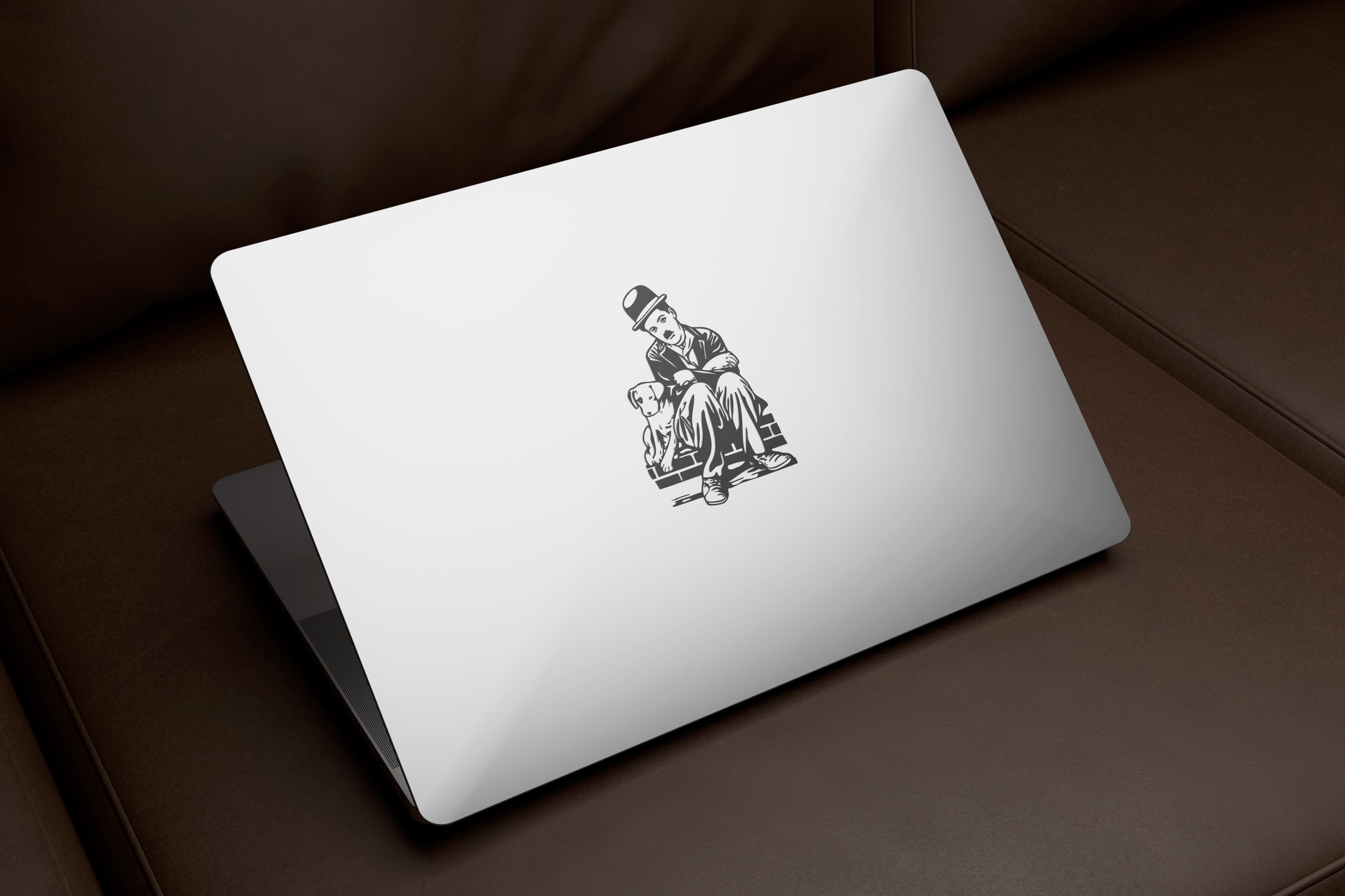 Charlie Chaplin Wandtattoo – Ikonische Filmkunst für Wohnzimmer & Büro