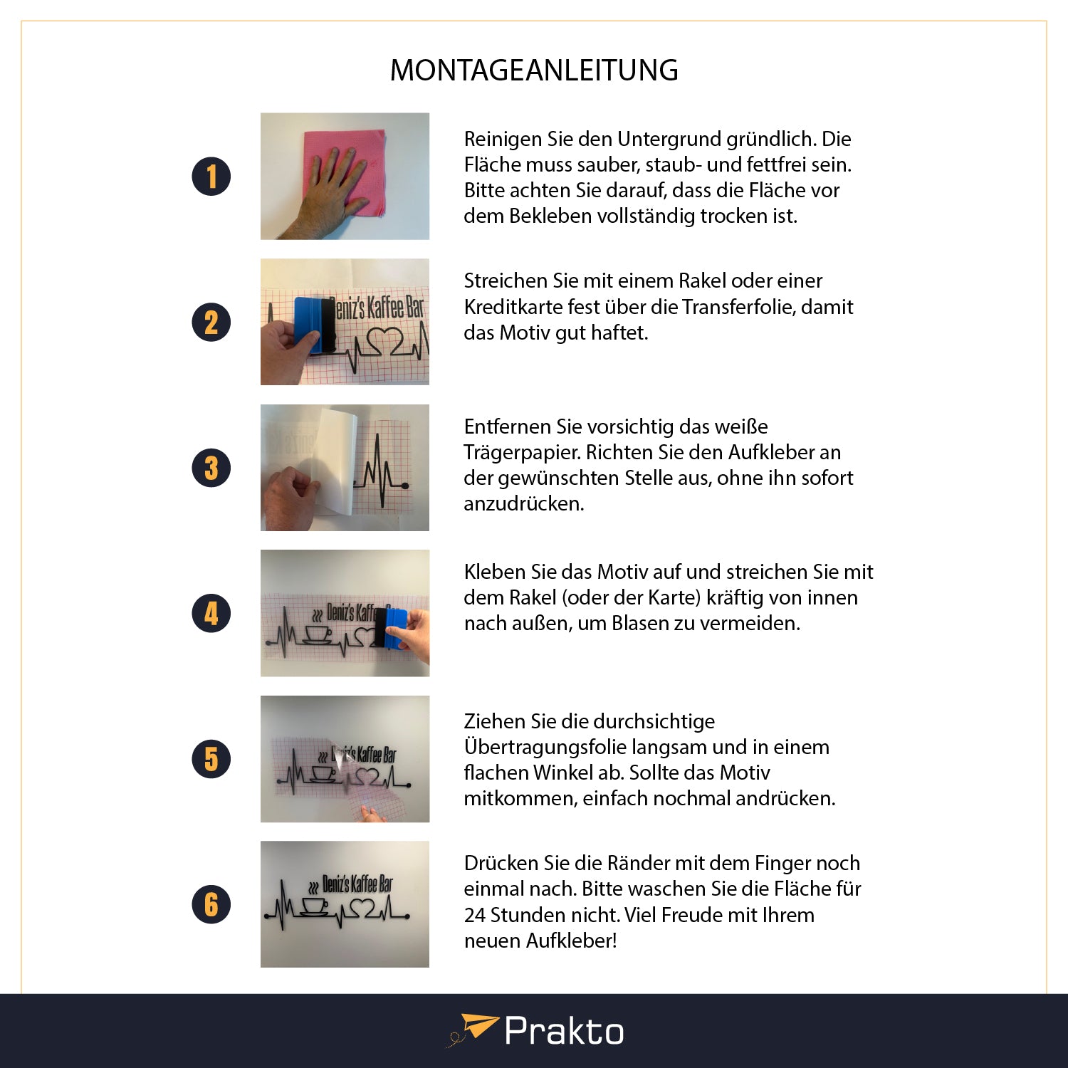 Barbershop Wandtattoo Personalisiert – Friseur Logo Aufkleber mit Wunschtext für Fenster, Wand & Tür