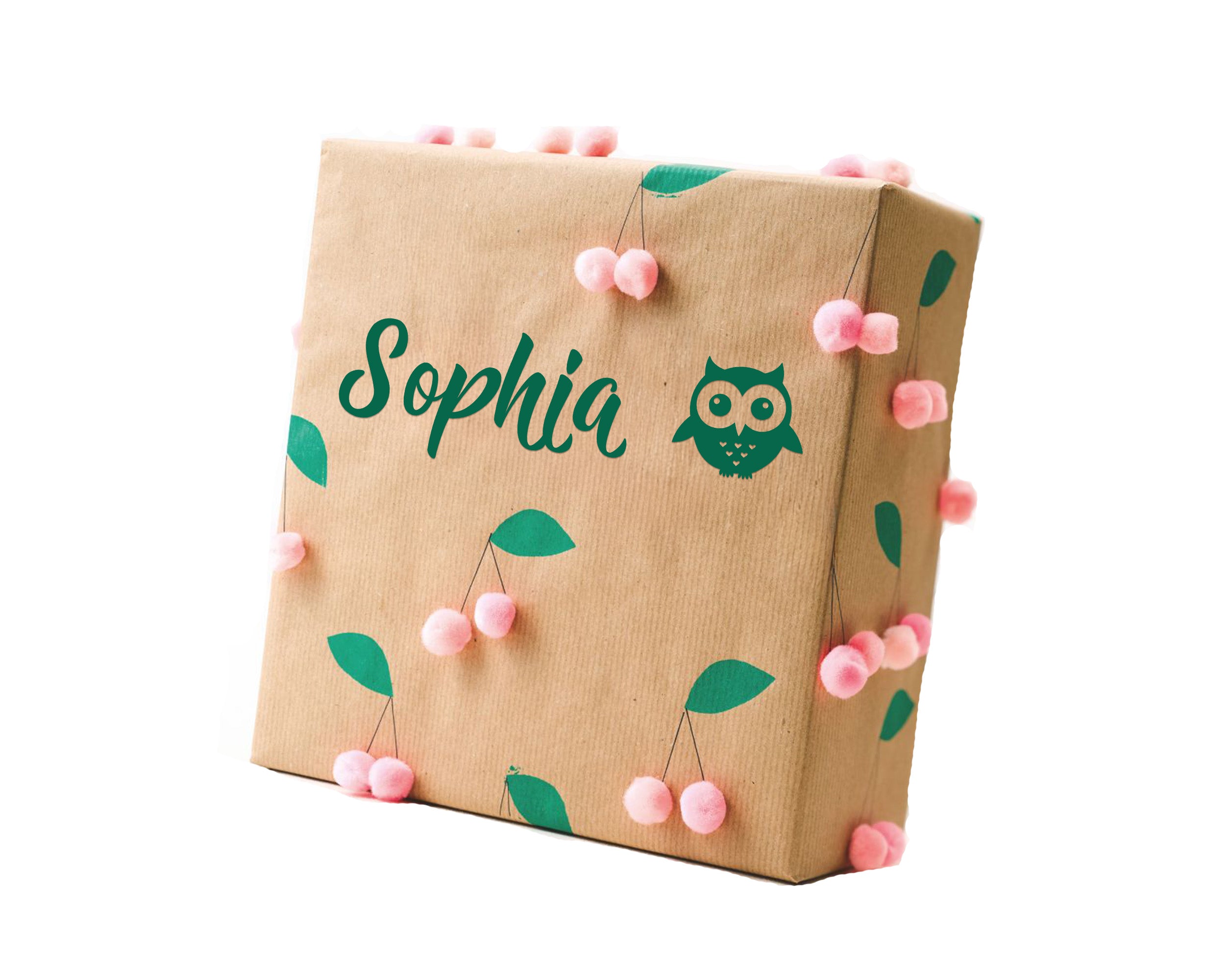 Personalisiertes Namensschild Kinderzimmer mit Tiermotiv – Name Aufkleber für Baby- & Kinderzimmer