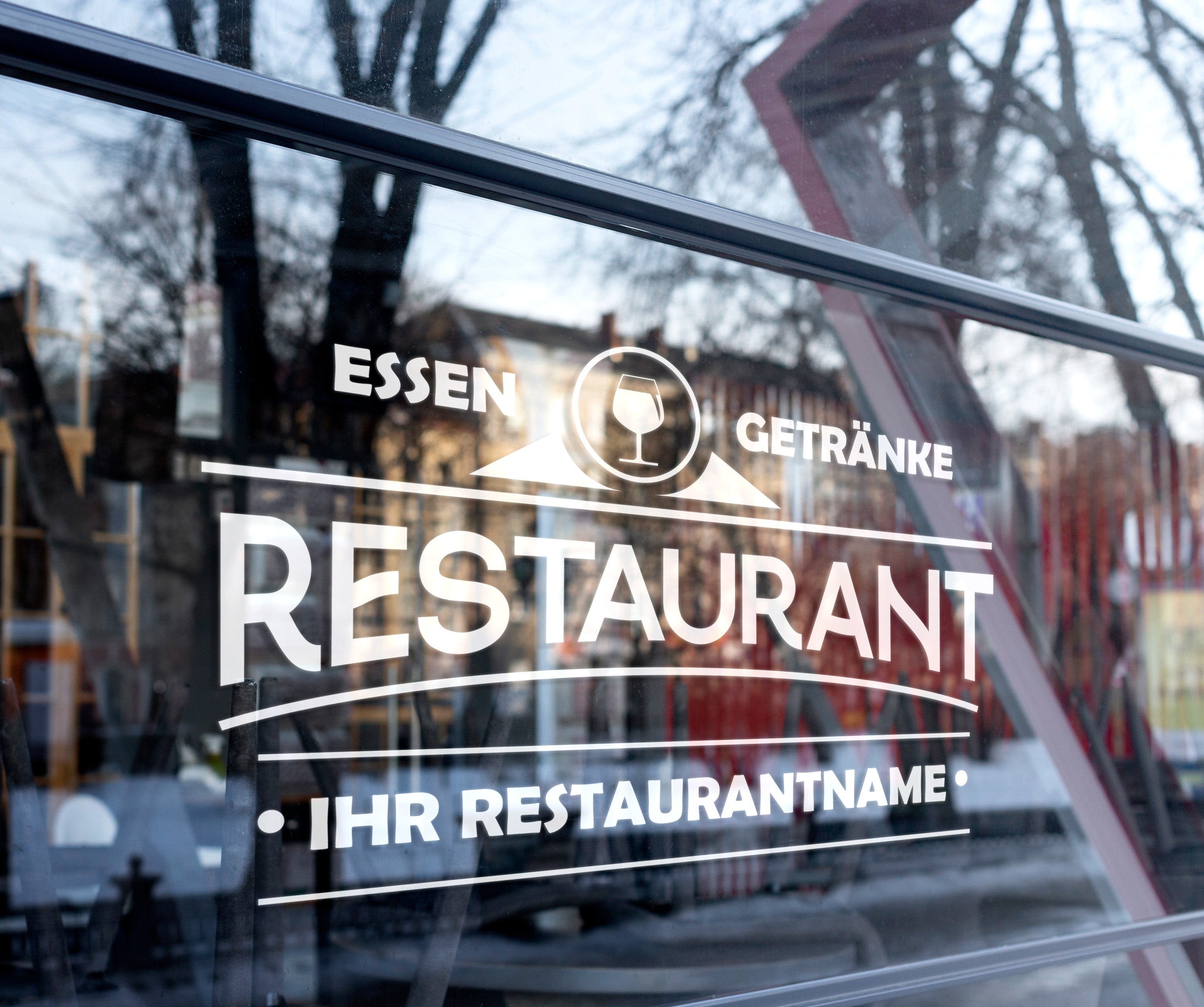 Personalisierte Restaurant Fahrzeugfolie – Premium Logo für Auto & Lieferwagen (20×48 bis 50×120 cm)