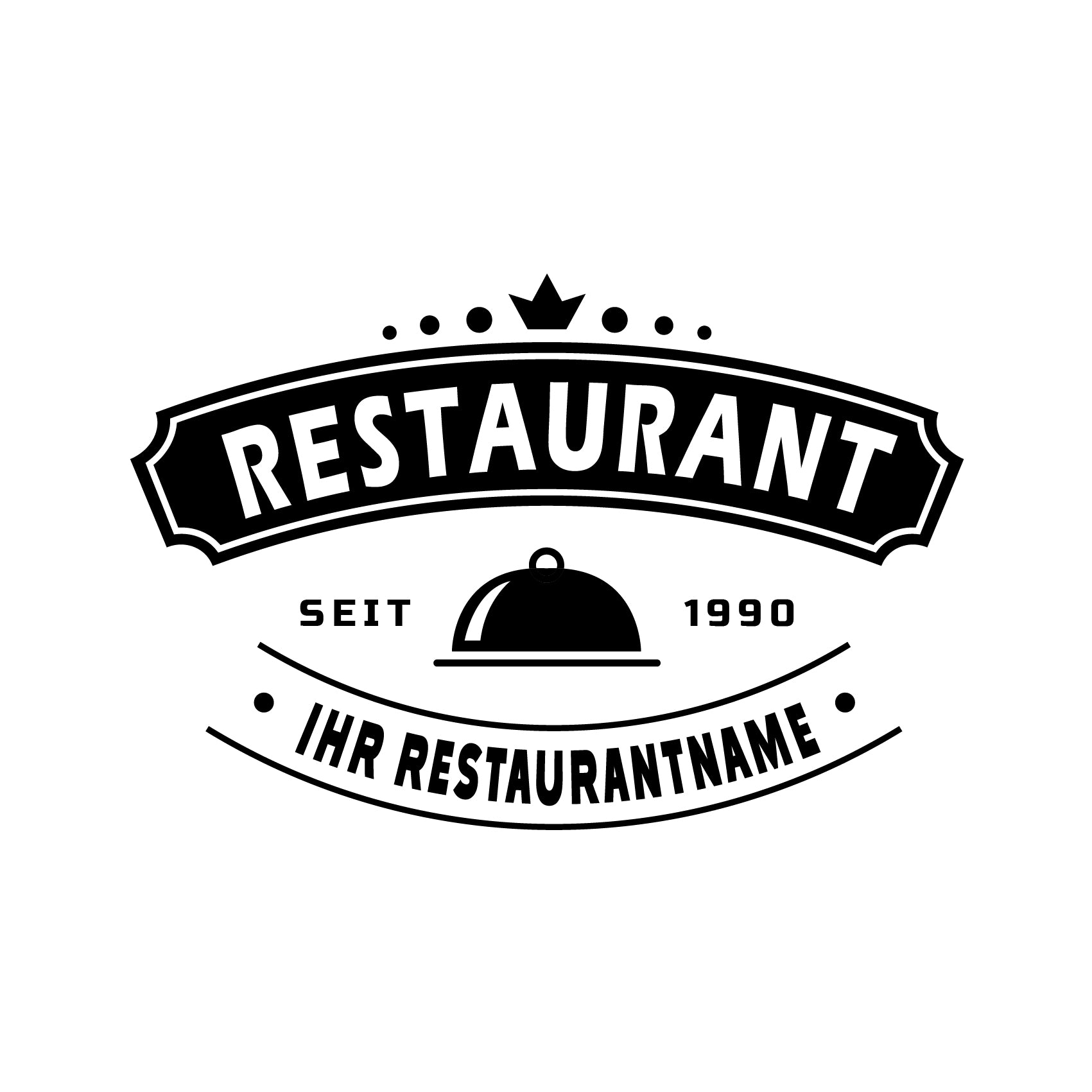 Personalisierte Restaurant Fahrzeugfolie – Premium Logo für Auto & Lieferwagen (30×52 bis 60×104 cm)