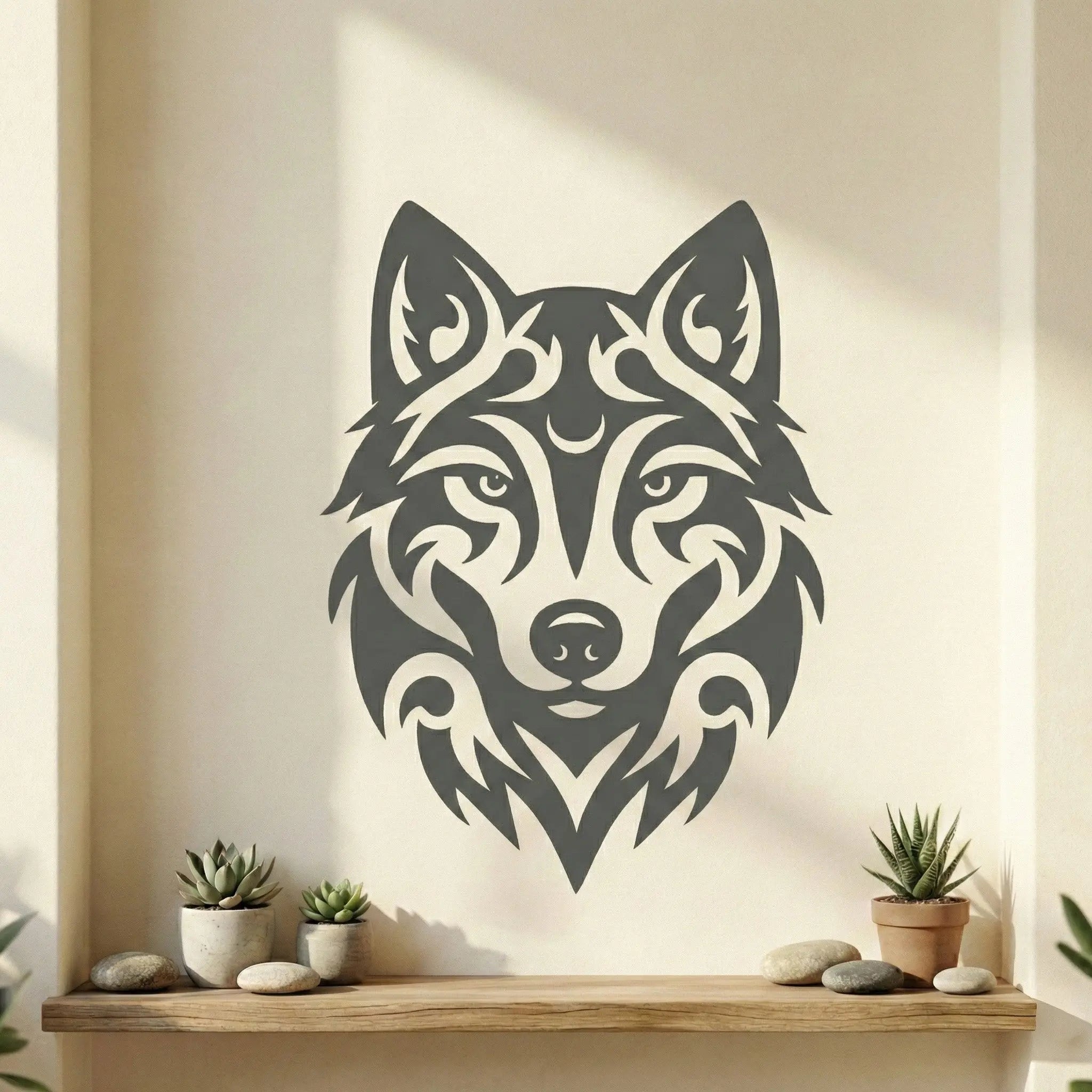 Wolf Head Vinyl Sticker – Premium Wolf Aufkleber for Car, Camper Van, Motorcycle, Laptop & Wall Prakto