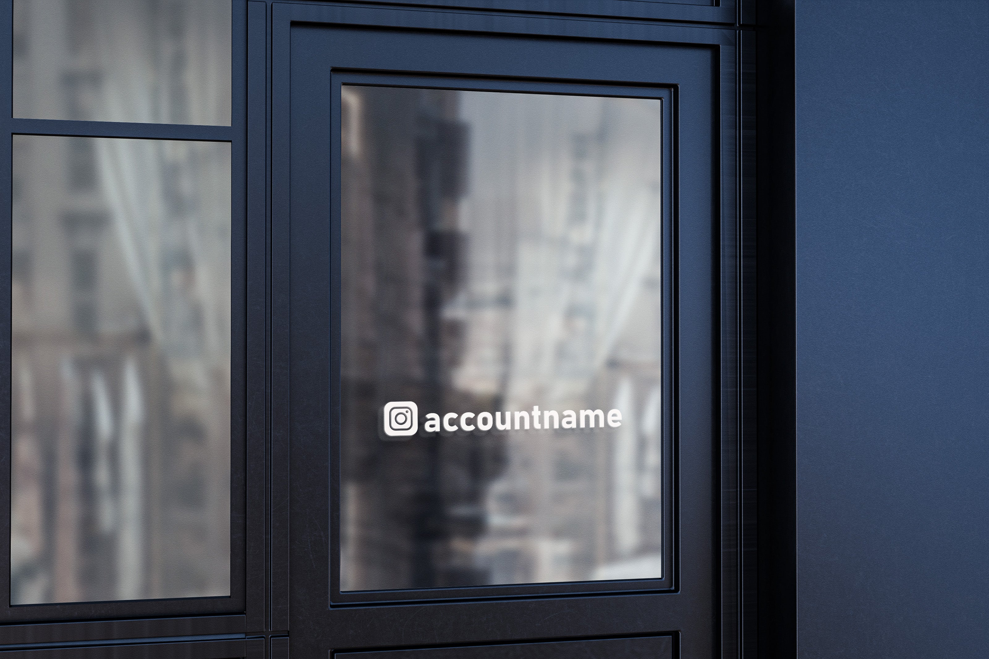 Social Media Aufkleber personalisiert | Instagram TikTok Facebook Sticker mit @Name – Voll- oder Kontur-Stil