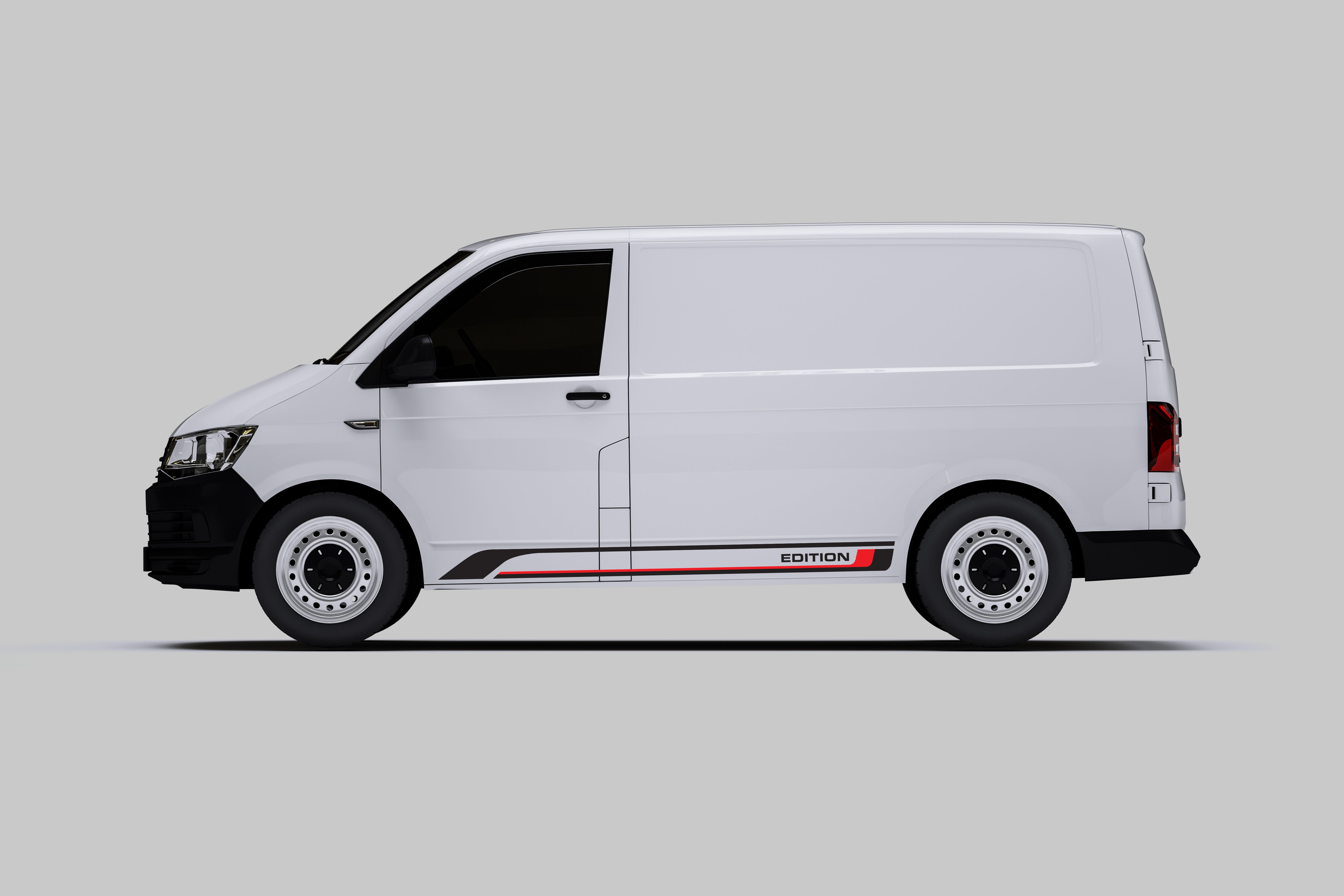 VW T6 / T6.1 Seitenstreifen Set EDITION – Bulli Tuning Aufkleber für Kurz & Lang – Premium Autofolie Prakto