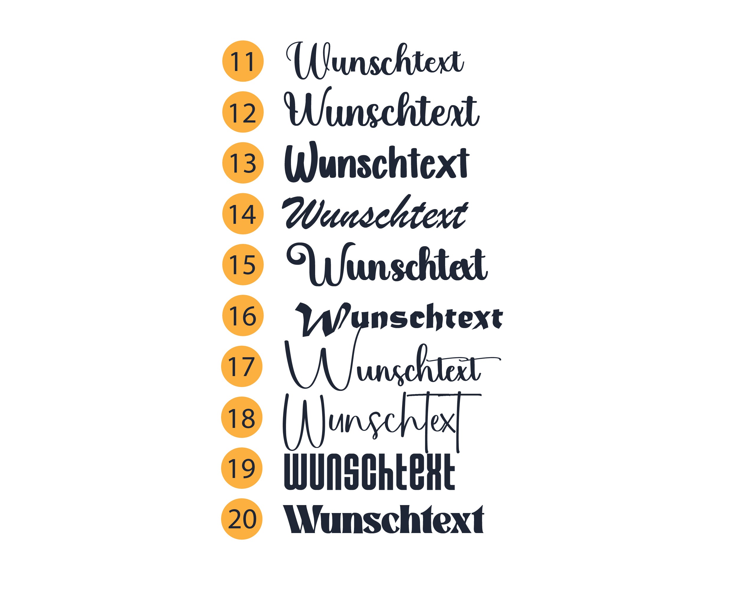 Personalisierter Wunschtext Aufkleber – Auto, Fenster & Wand – Vinyl Sticker mit Name oder Text – 10–100 cm