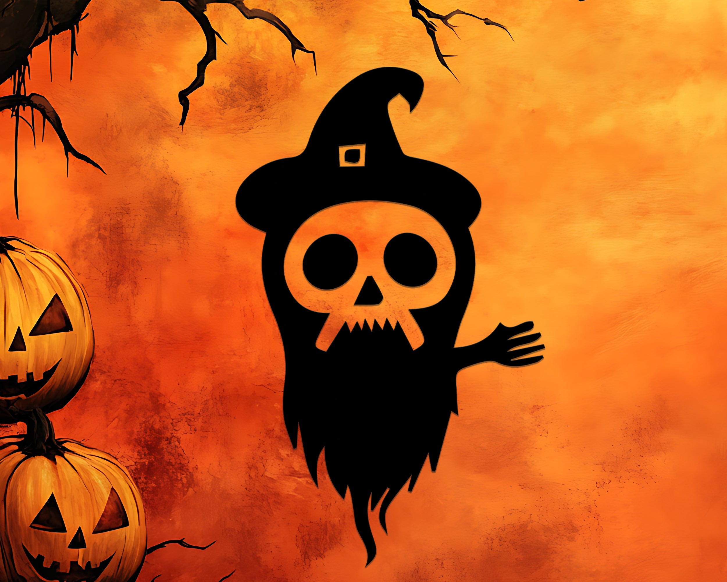 Spooky Halloween Fenster-Aufkleber Set – Hexe, Schloss & Baum – Gruselige Vinyl Deko für Glas & Wand