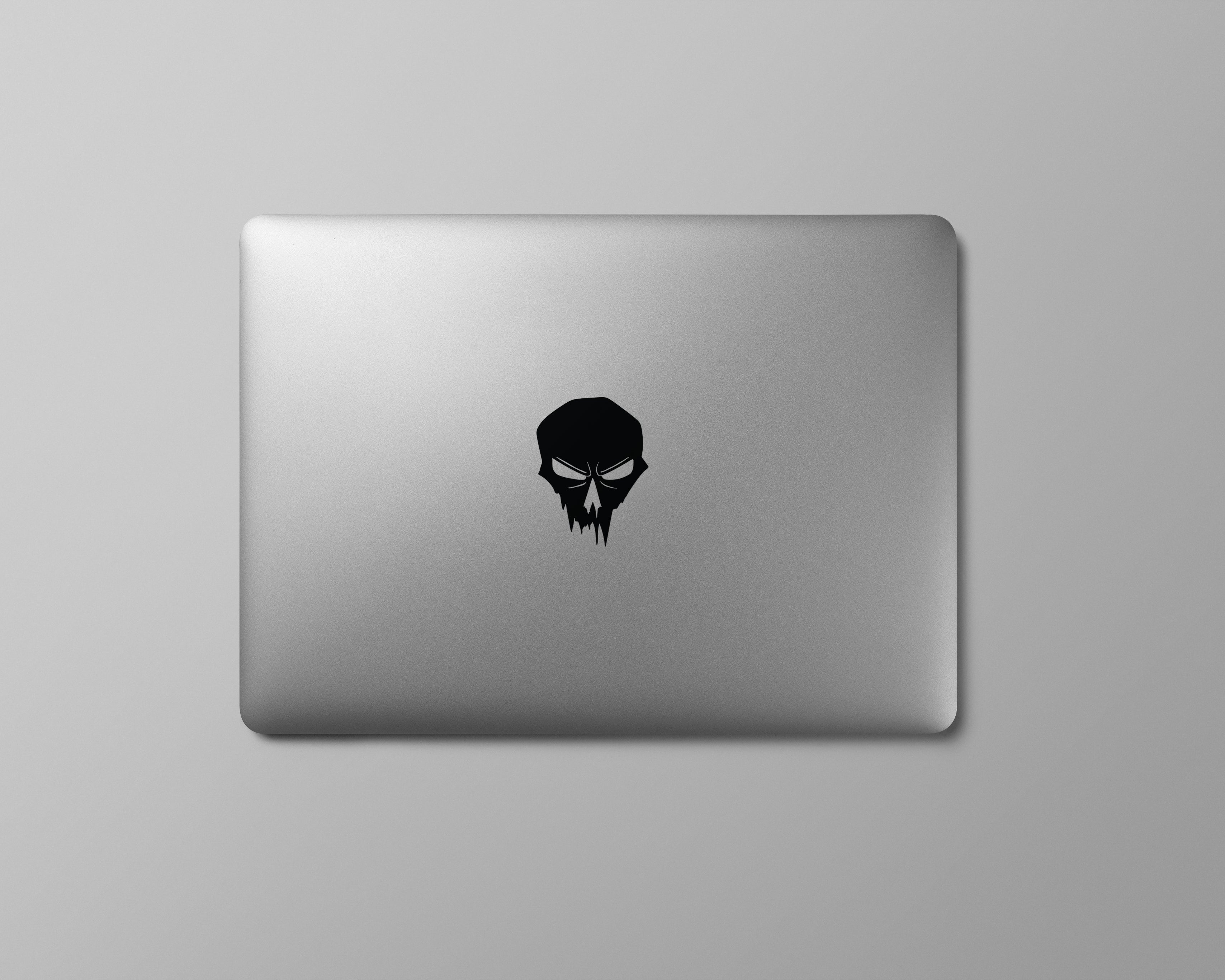 Totenkopf Aufkleber Set (4 Stück) – Wasserfeste Vinyl Sticker für Auto, Motorrad, Helm & Laptop