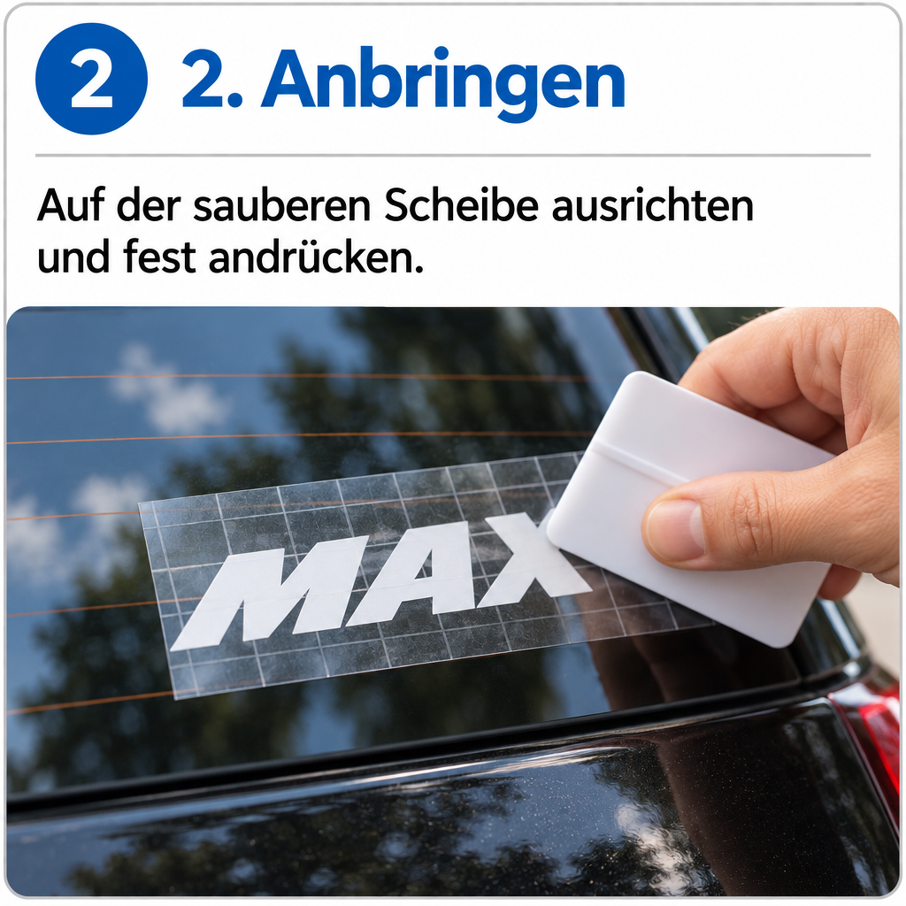 Personalisierter Prakto Autoaufkleber mit Wunschtext, Vinyl, für Auto, Fenster oder Wand, in verschiedenen Größen von 10 bis 100 cm
