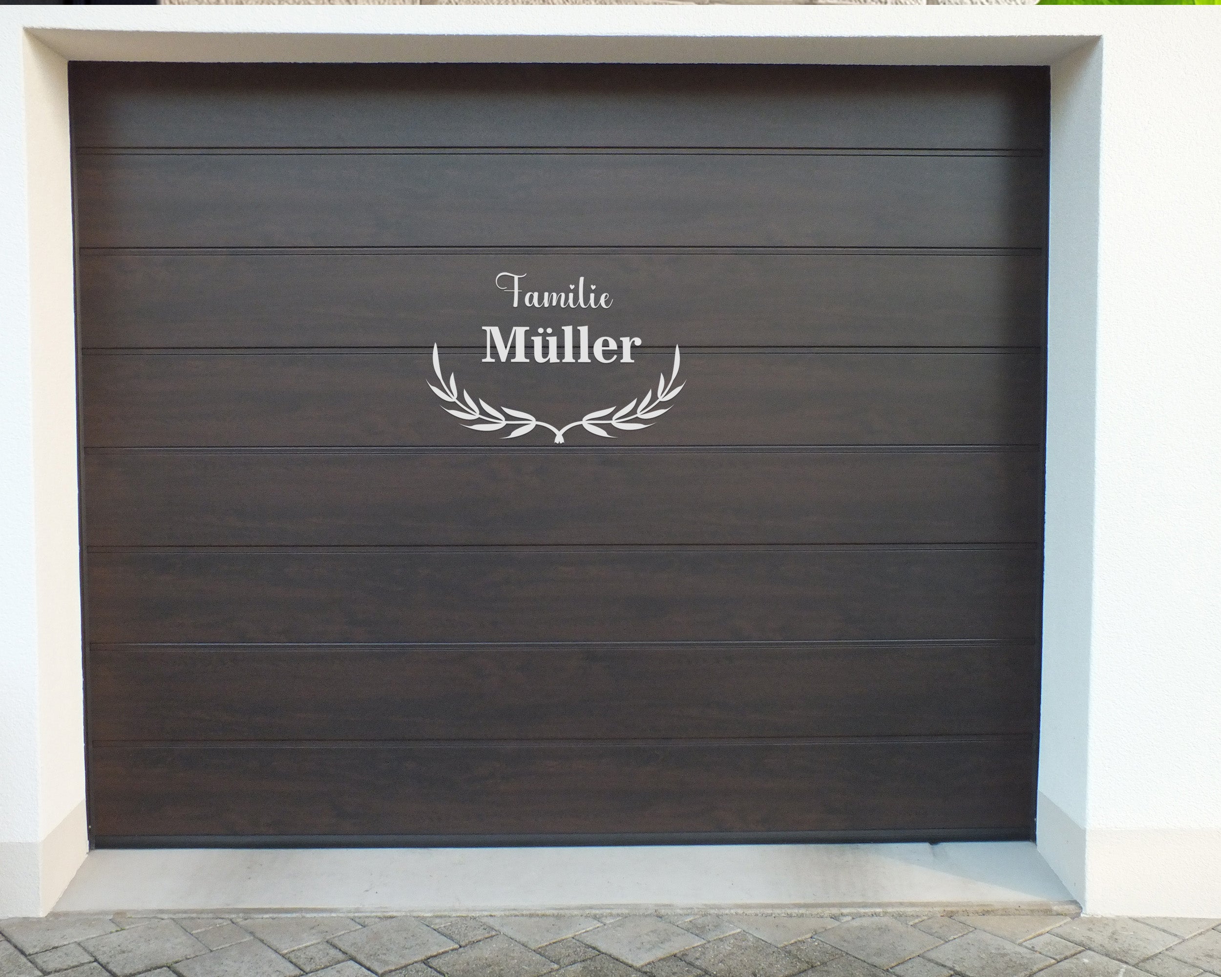 Personalisiertes Familien Namensschild als Vinyl Aufkleber – Briefkasten, Tür & Wand Deko mit Name