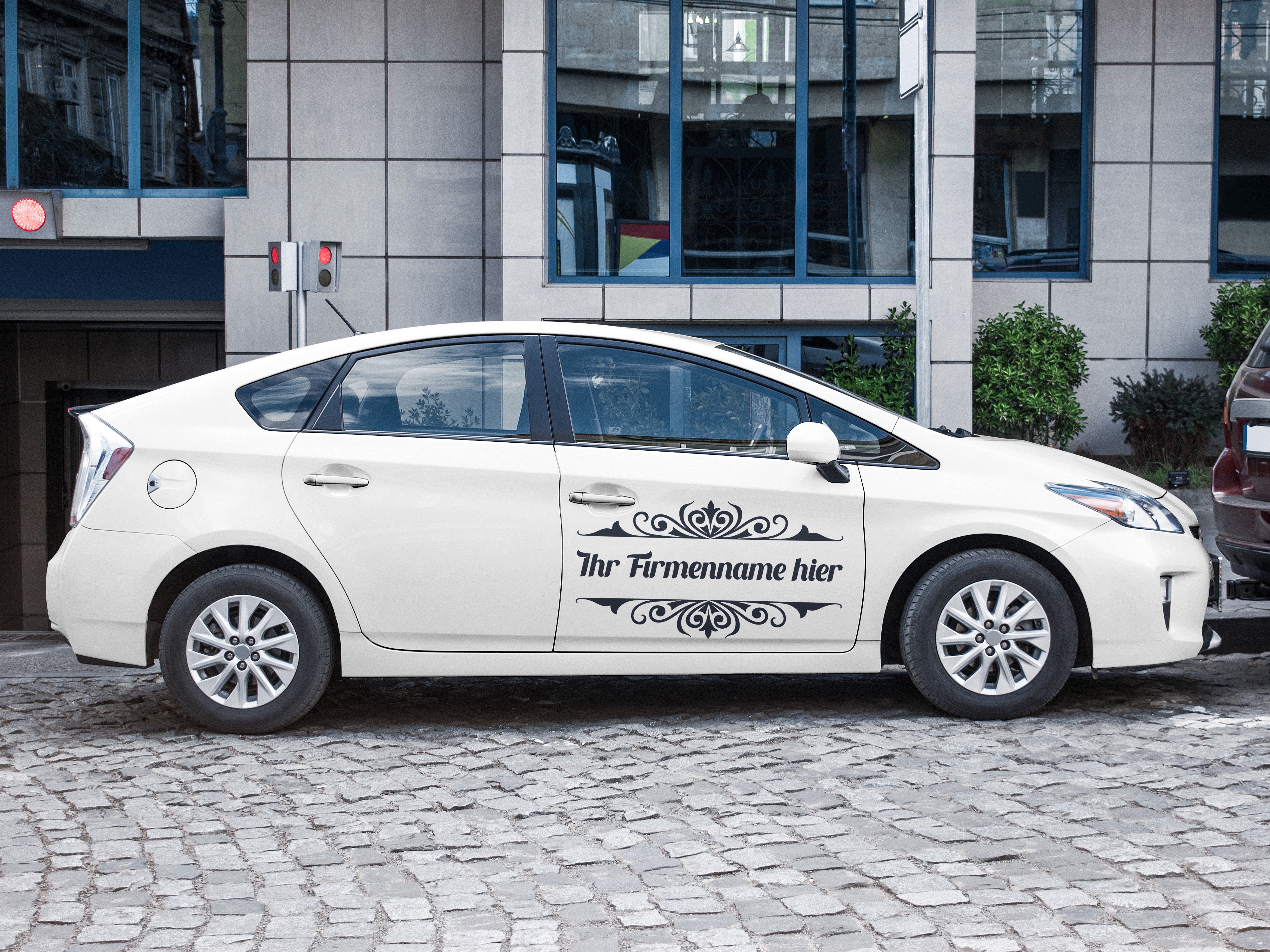 Personalisierter Firmenname Aufkleber – Eleganter Schaufenster Schriftzug | Logo & Text Vinyl für Geschäft & Studio