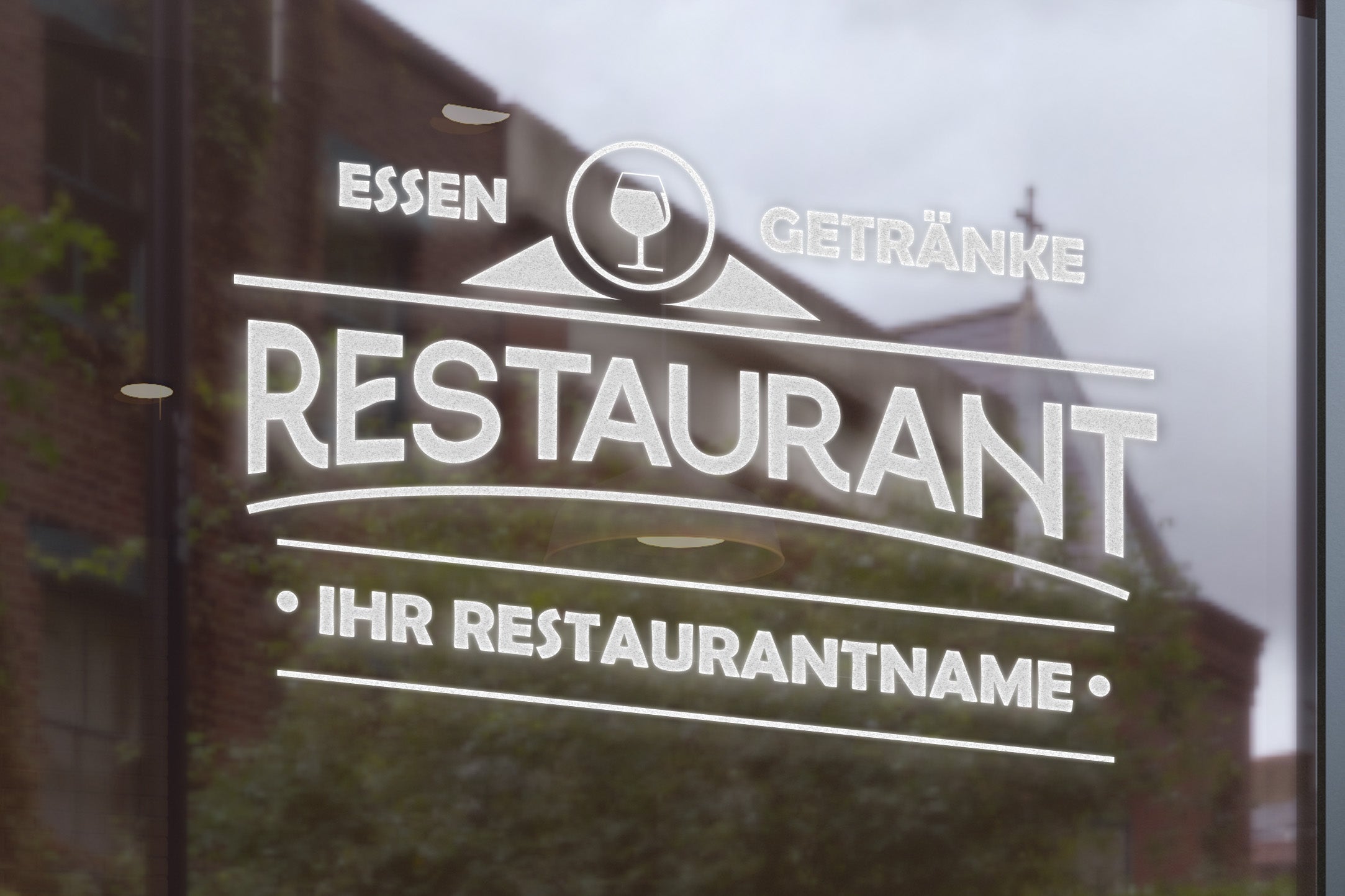 Personalisierte Restaurant Fahrzeugfolie – Premium Logo für Auto & Lieferwagen (20×48 bis 50×120 cm)
