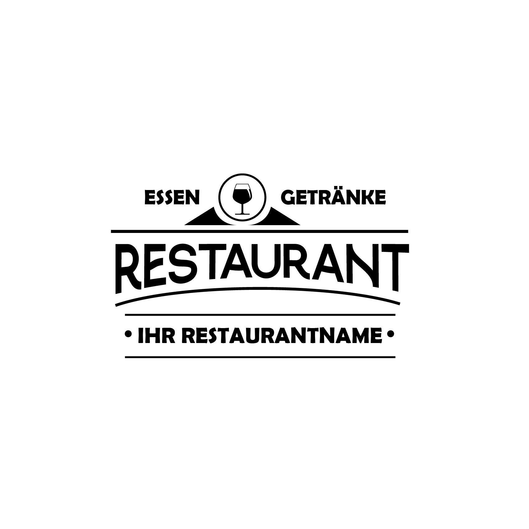 Personalisierte Restaurant Fahrzeugfolie – Premium Logo für Auto & Lieferwagen (20×48 bis 50×120 cm)