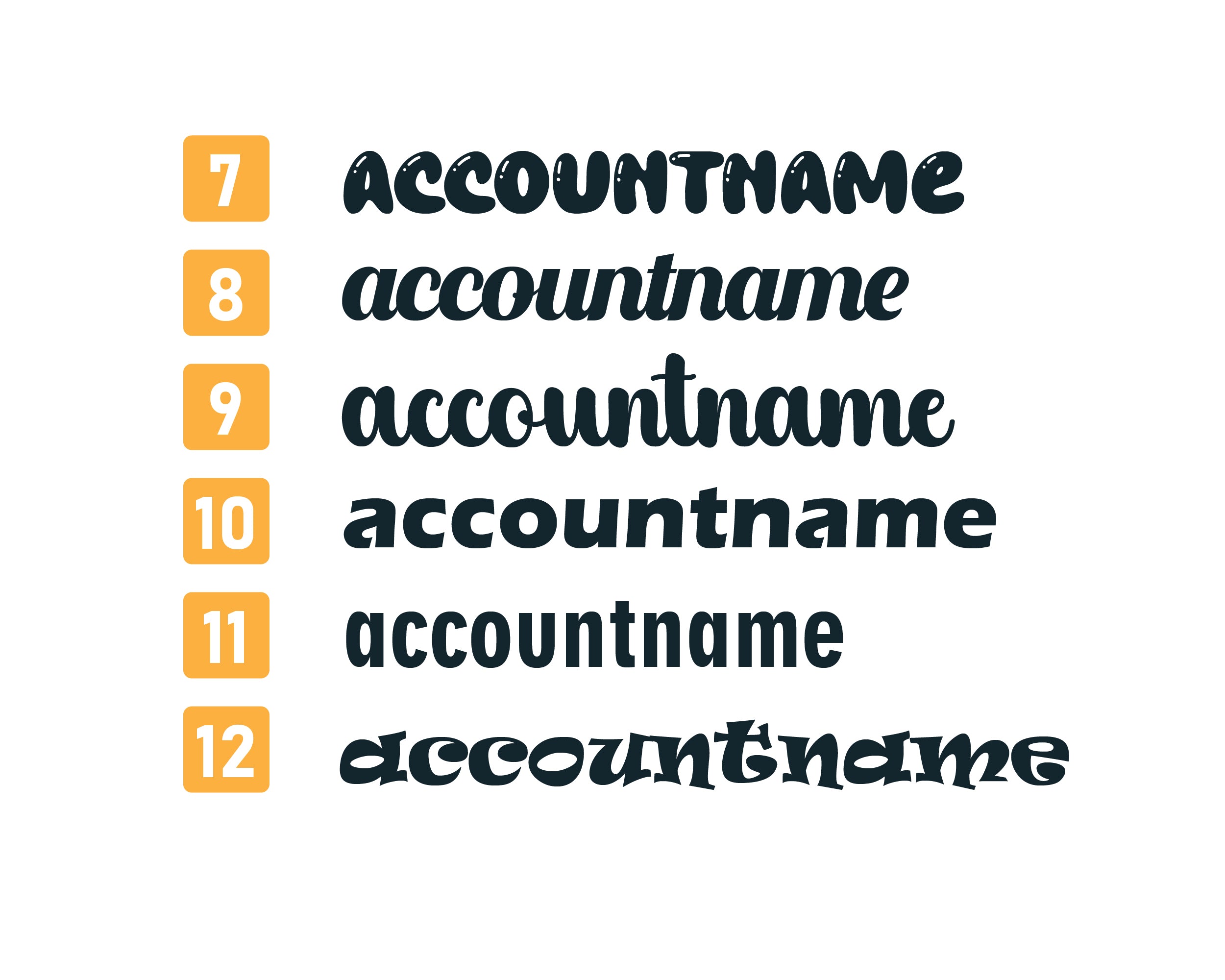 Social Media Aufkleber personalisiert | Instagram TikTok Facebook Sticker mit @Name – Voll- oder Kontur-Stil