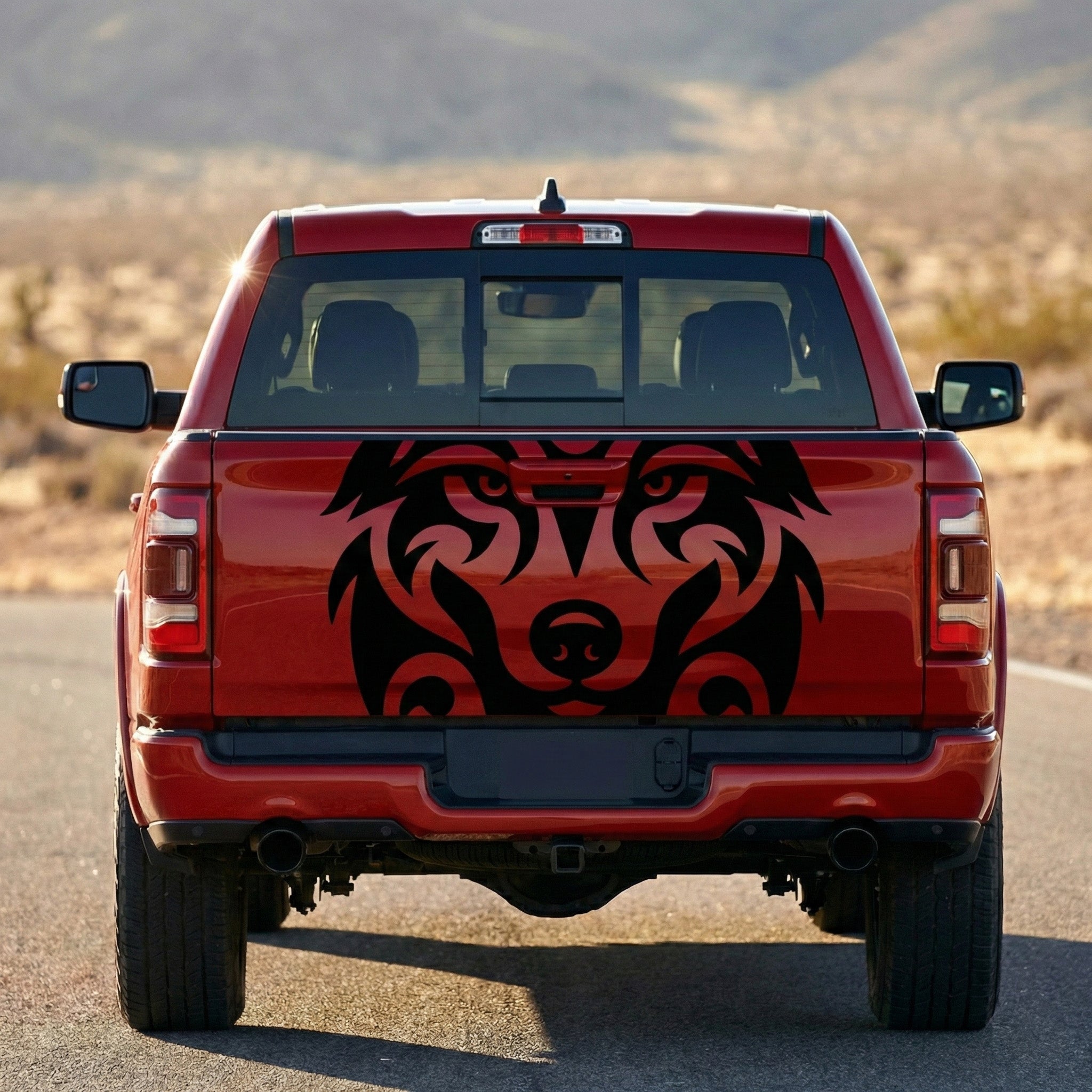 Wolf Head Vinyl Sticker – Premium Wolf Aufkleber for Car, Camper Van, Motorcycle, Laptop & Wall