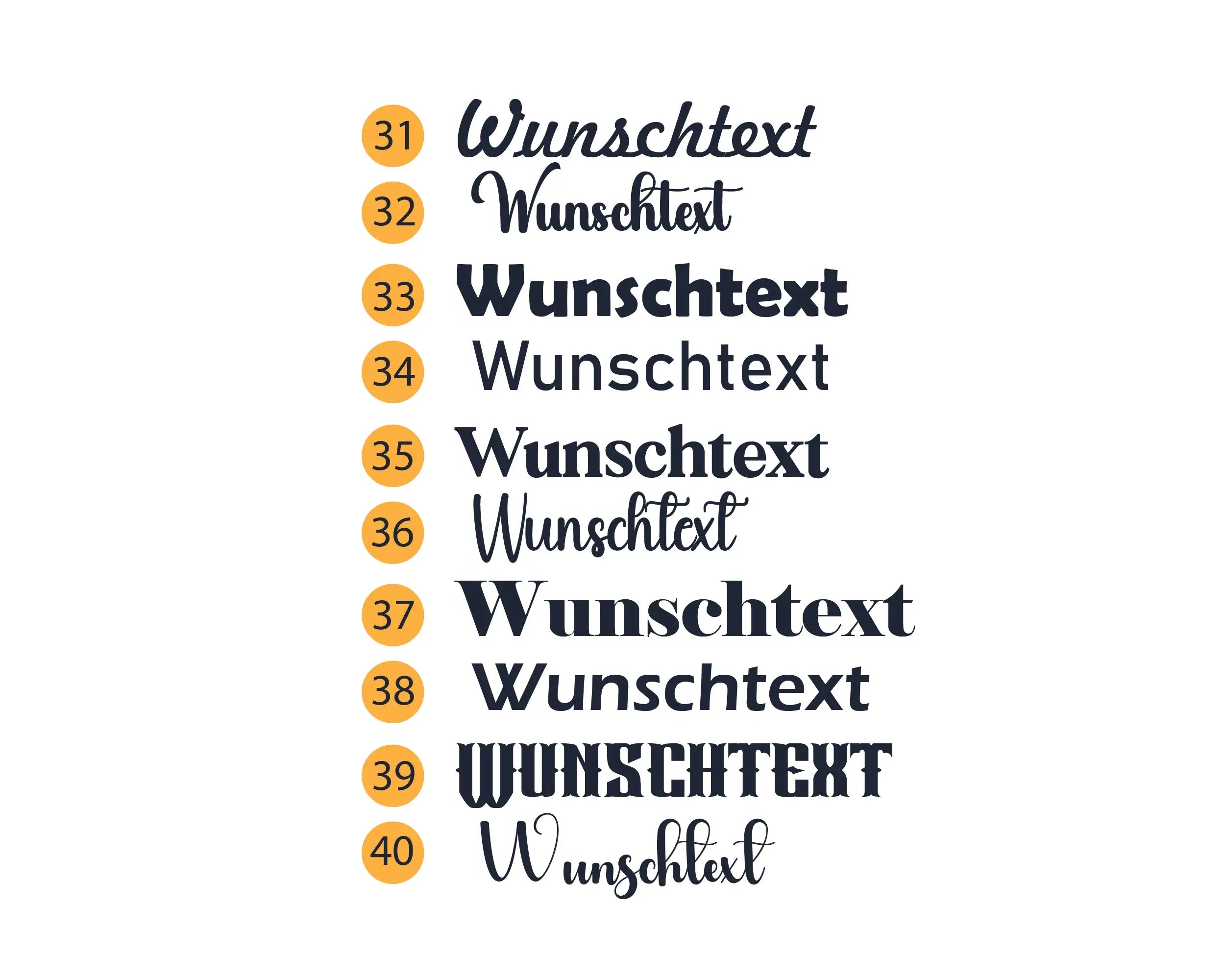 Personalisierter Wunschtext Aufkleber – Auto, Fenster & Wand – Vinyl Sticker mit Name oder Text – 10–100 cm Prakto